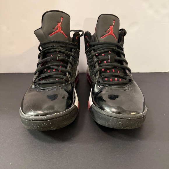 Jordan Other - Jordan Max Aura 2 Mens Basketball Shoes Black Red Patent Leather Size 10